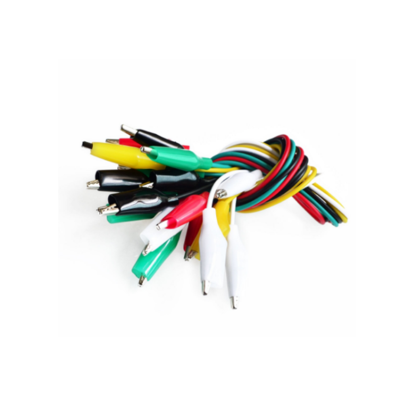 Juego de 10 Uds cables caiman de doble punta