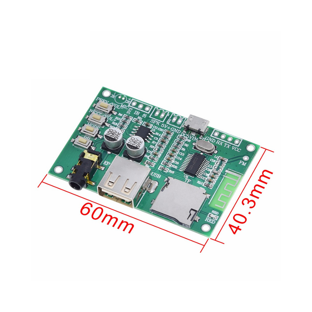 Módulo amplificador de potencia de Audio BT201, Bluetooth 5.0 Bluetooth 4 en 1