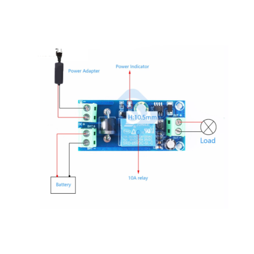 Modulo de Conmutación automática UPS Alimentación con batería Corte
