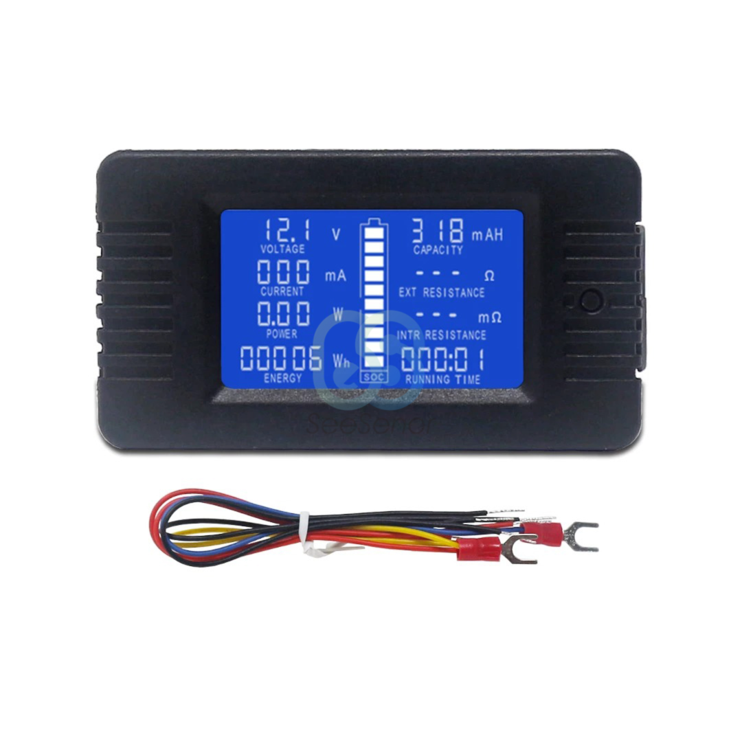 Voltímetro Amperímetro  Digital LCD 0-200V con shunt 300A
