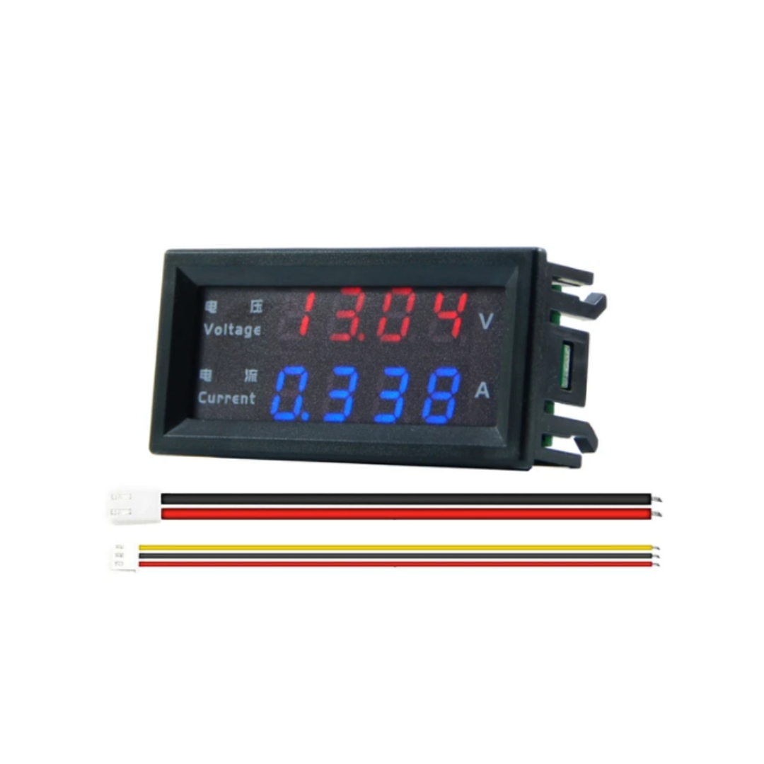 Voltímetro Amperimetro DC 200V 10A 4 digitos