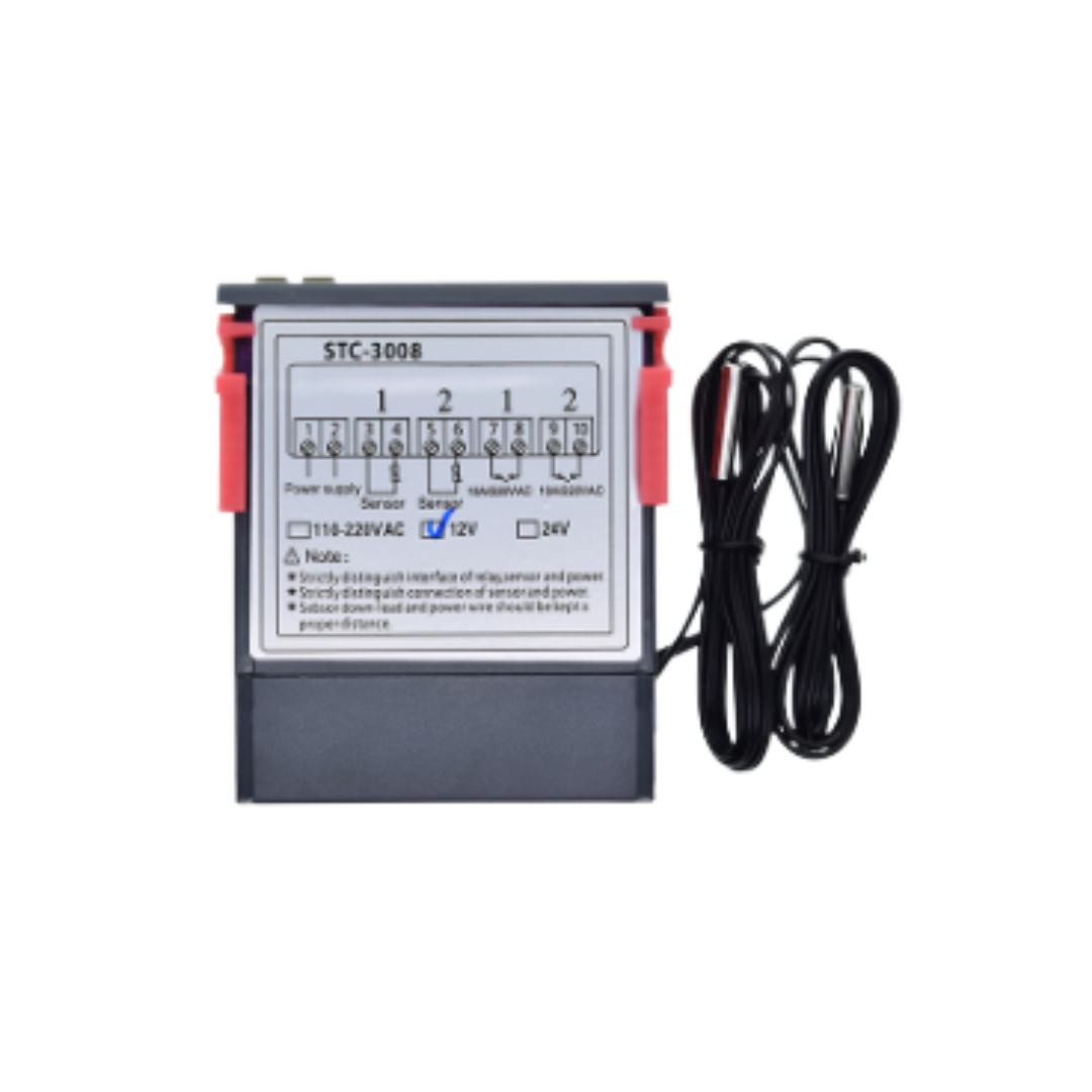 Termostato STC-3008 12V DC