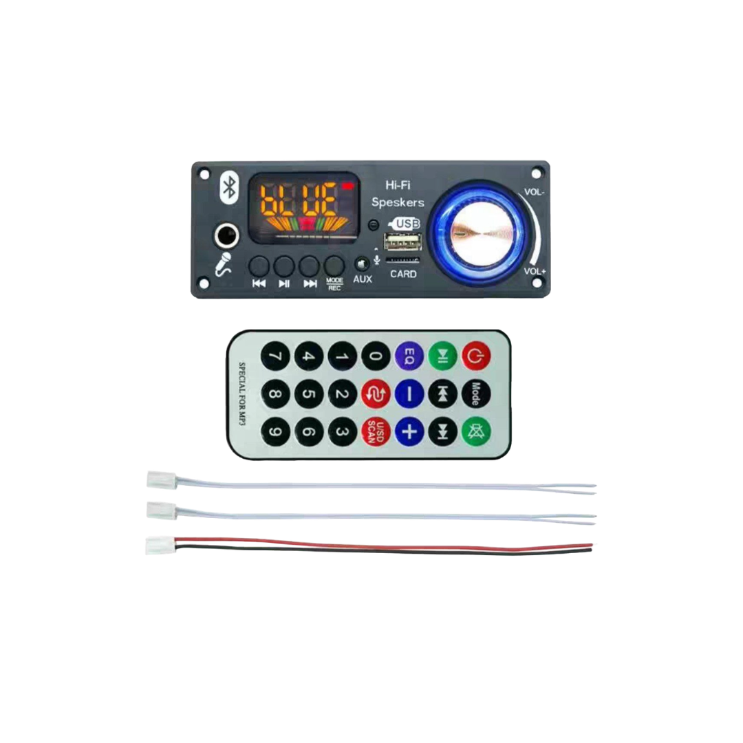 Modulo Bluetooth Mp3, 2 X 80W Control Remoto 7-24V