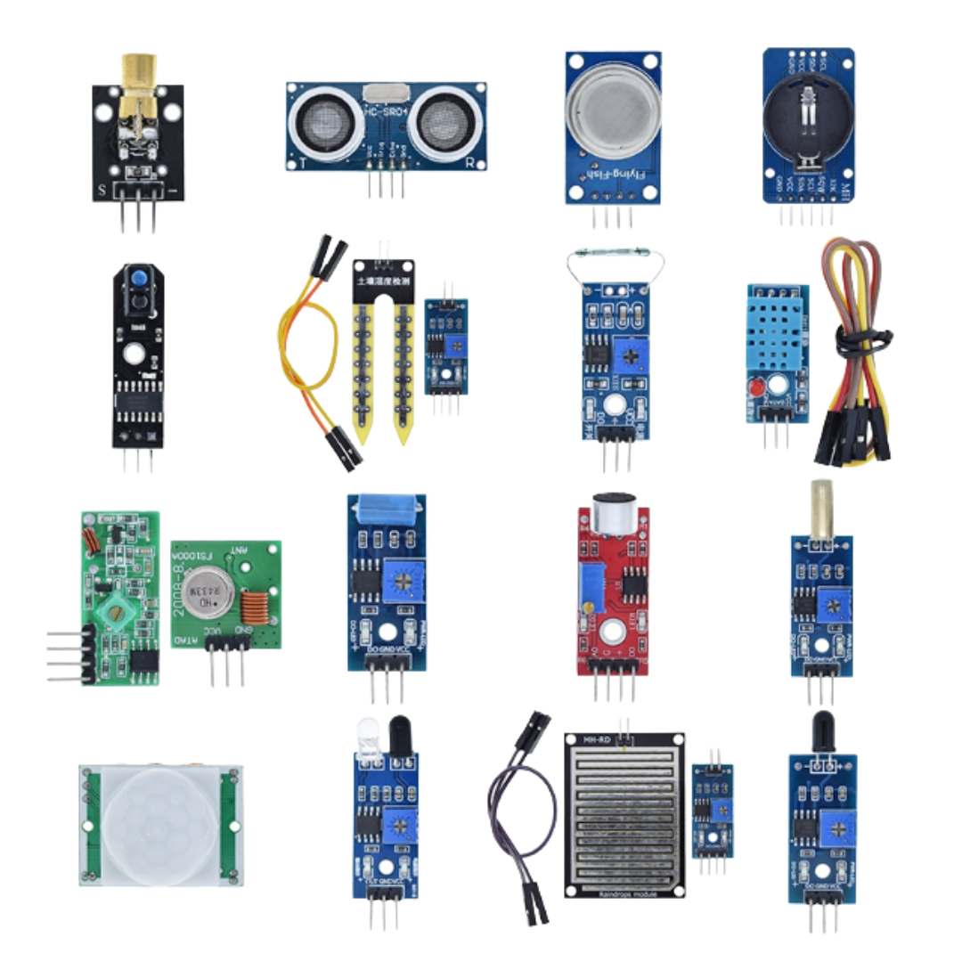 Kit de 16 Módulos Sensores para Arduino/ ESP32 / Raspberry Pi Set de Aprendizaje